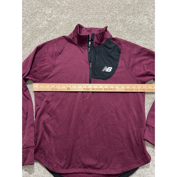 New Balance Heat Grid Half Zip Men’s M Dark Ember Heat Purple - Picture 4 of 8